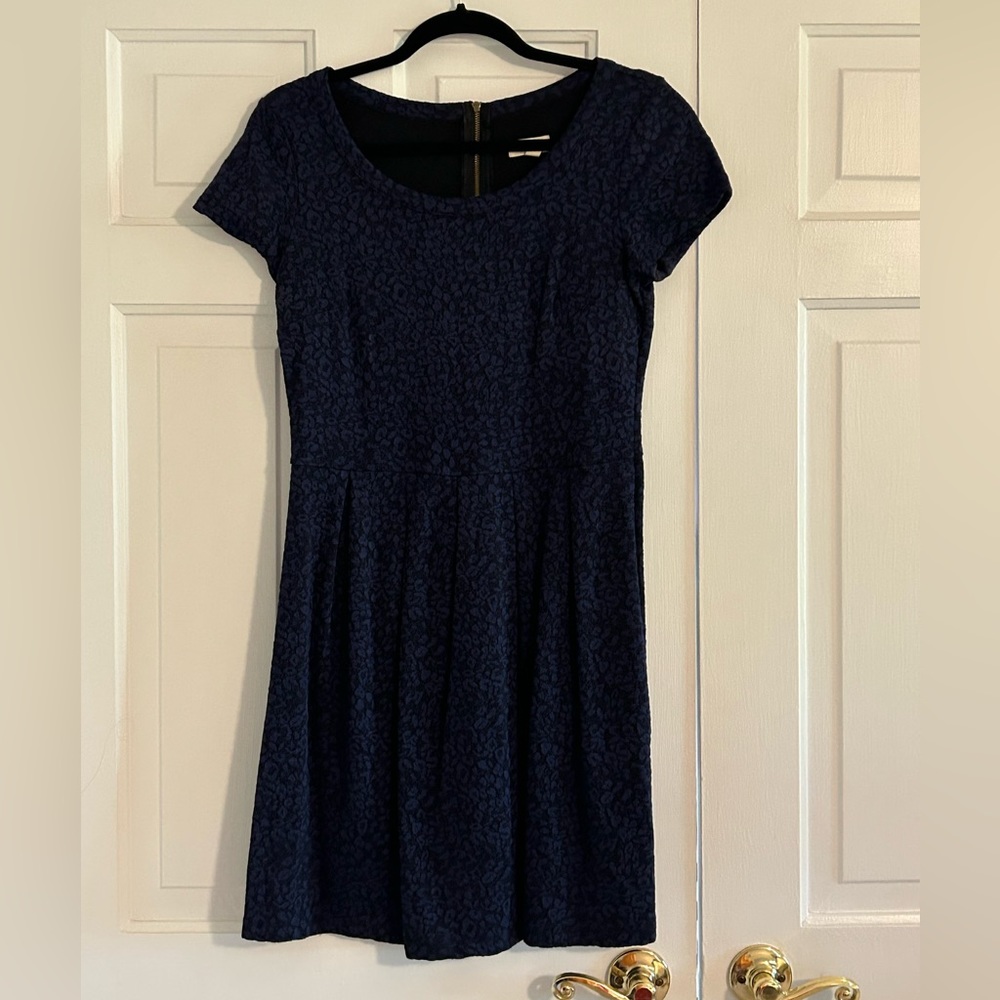 Blue and black floral dress worn once!
